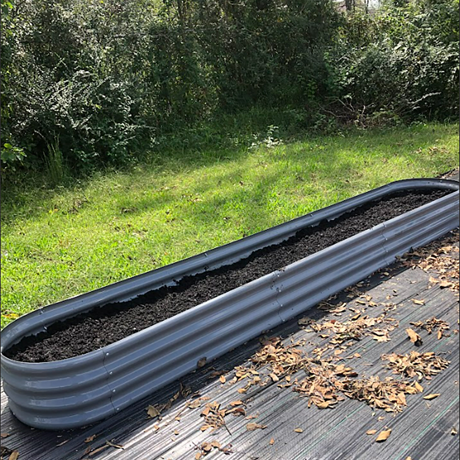 Plant Parents - 12x2x1FT Galvanized Raised Garden Bed Outdoor