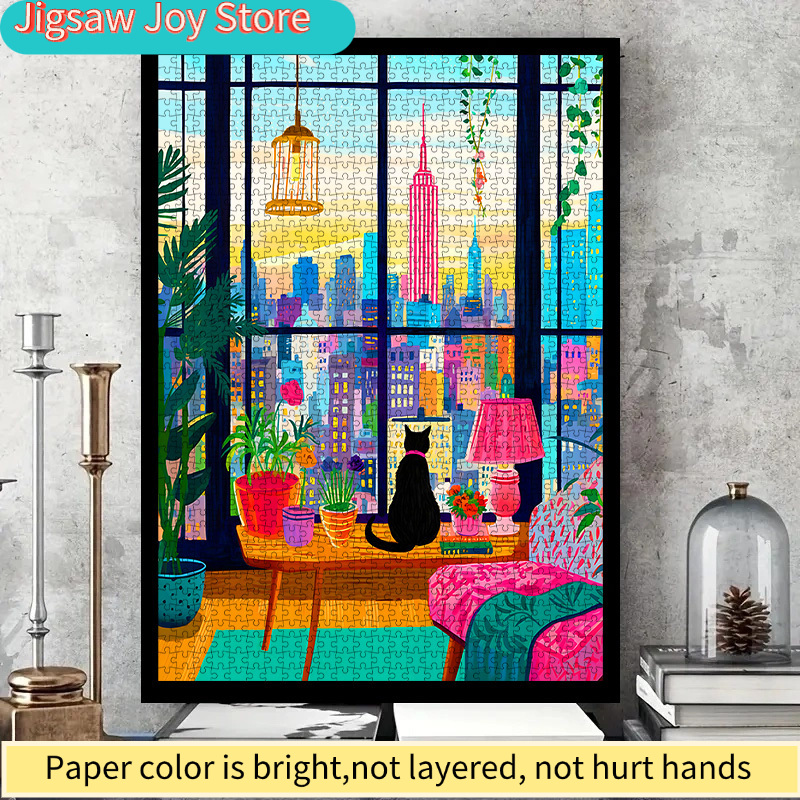 DIY Paper Puzzle, New York Cit - Plant Parents ulasan dan harga