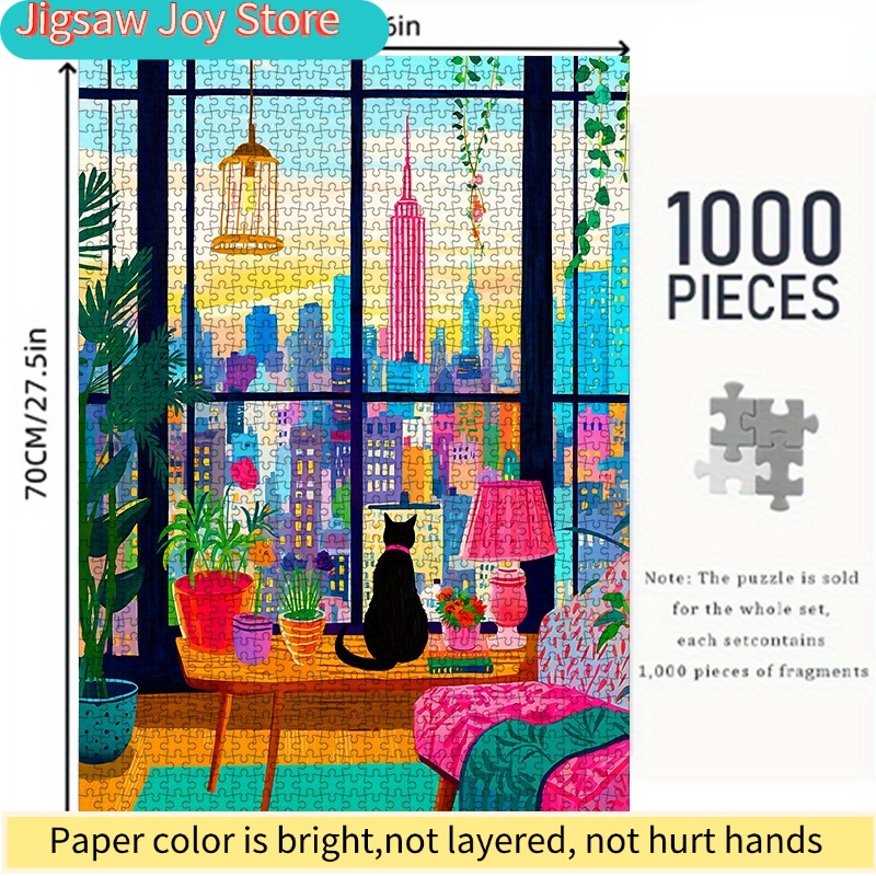 DIY Paper Puzzle, New York Cit - Plant Parents ulasan dan harga