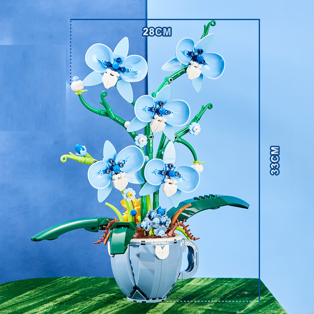 567PCS Blue Orchid Building Bl - Plant Parent Yearly ulasan dan harga