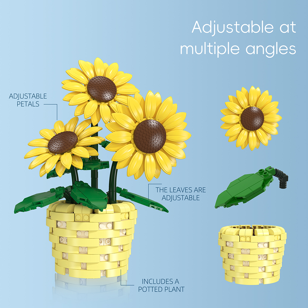 DIY Sunflower Potted Plant Bui - Plant Parent Yearly ulasan dan harga