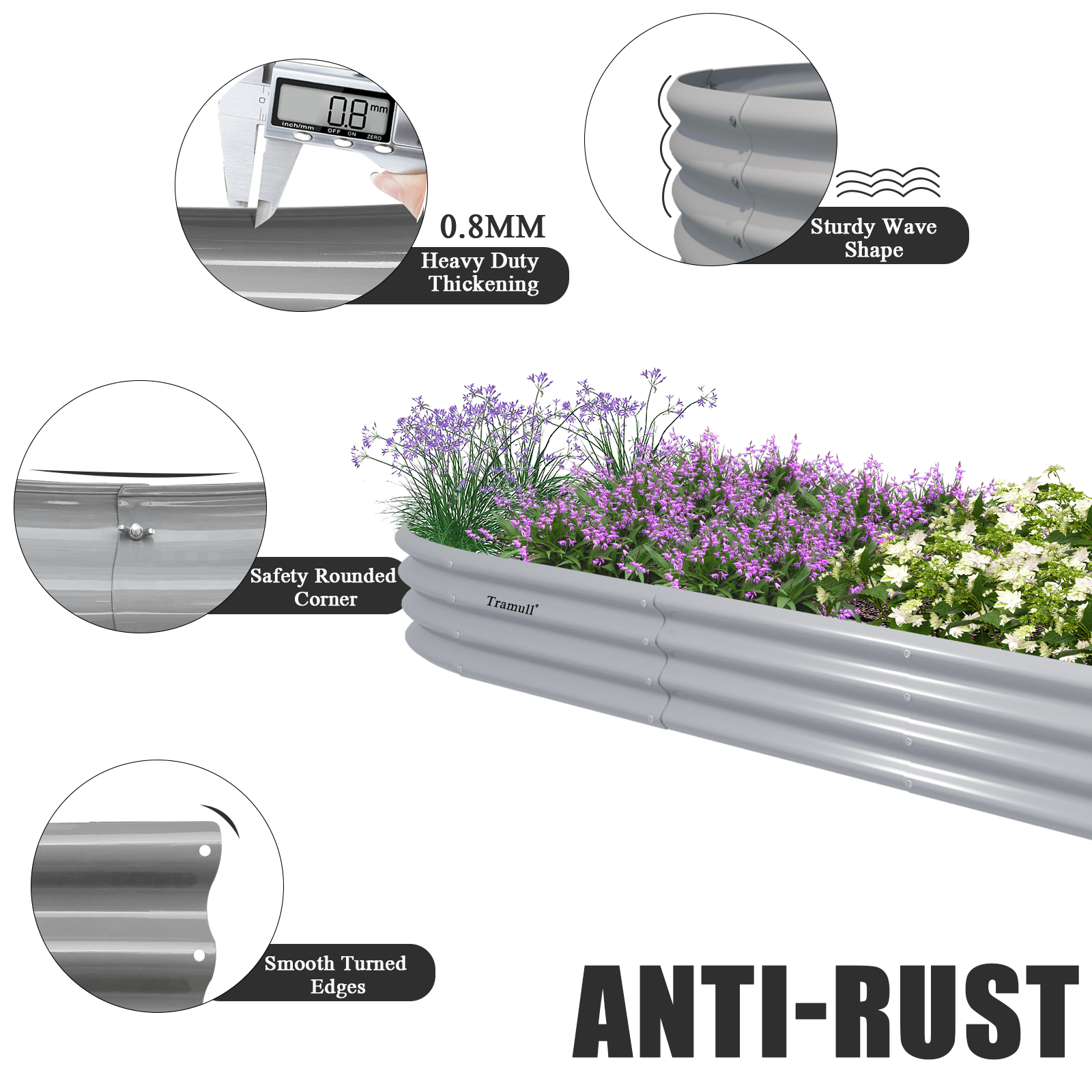 12x2x1FT Galvanized Raised Gar - Plant Parents ulasan dan harga