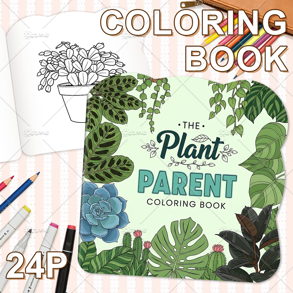 THE Plant PARENTE Coloring Boo - Plant Parents ulasan dan harga